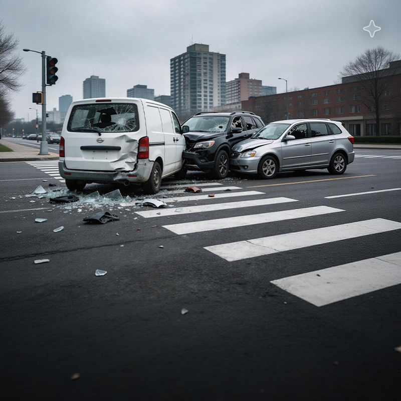 多车连环相撞事故